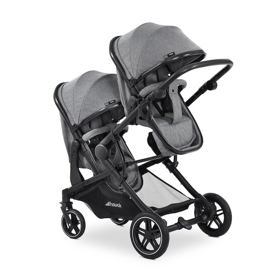 Hauck Poussette Double Atlantic Twin Melange Grey
