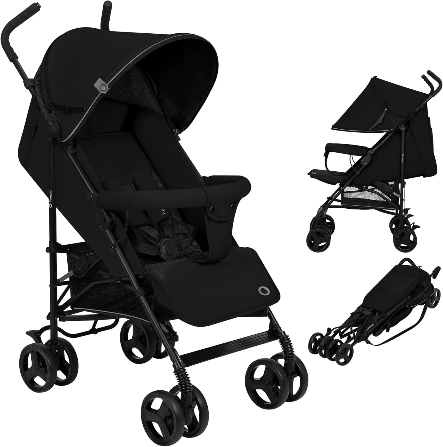 Lionelo Poussette parapluie Elia Black Onyx