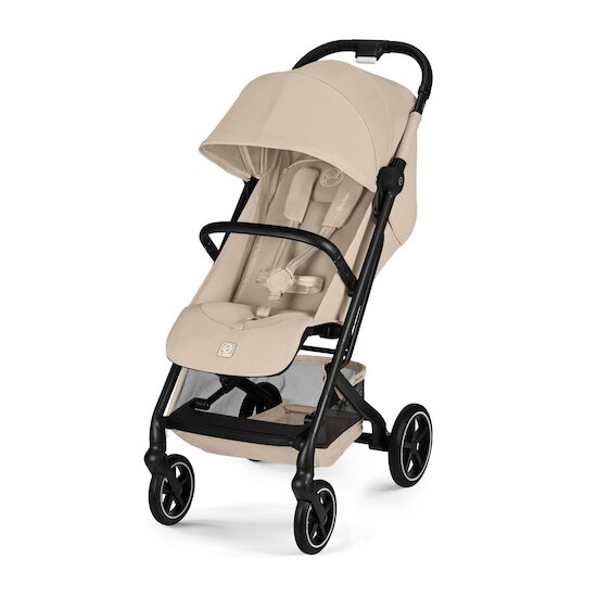 Cybex Poussette Compacte et Citadine Beezy Châssis Noir - Almond Beige