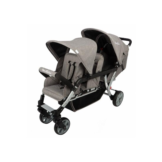 Familidoo Poussette 3 places Lidoo + Ergondrive Gris