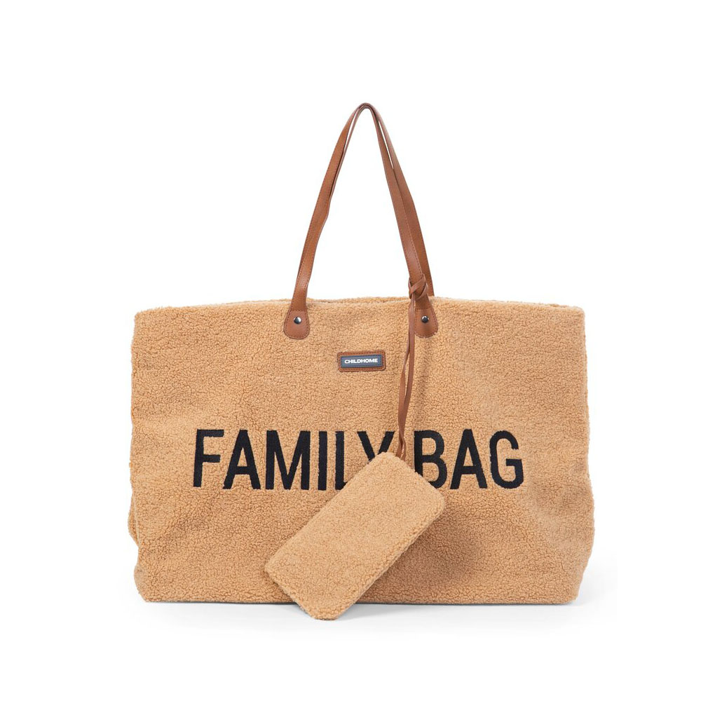 Childhome Sac à langer Family Bag Teddy Beige