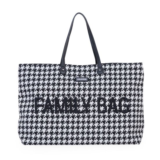 Childhome Sac à langer Family Bag pied de poule Noir