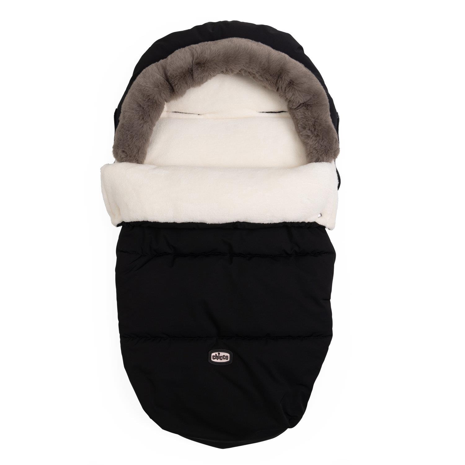 Chicco Chancelière à doublure polaire pour poussette Black