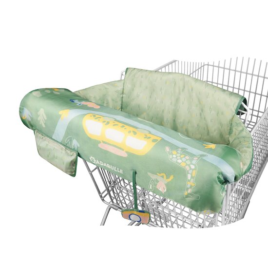 Badabulle Protège siège chariot Vert