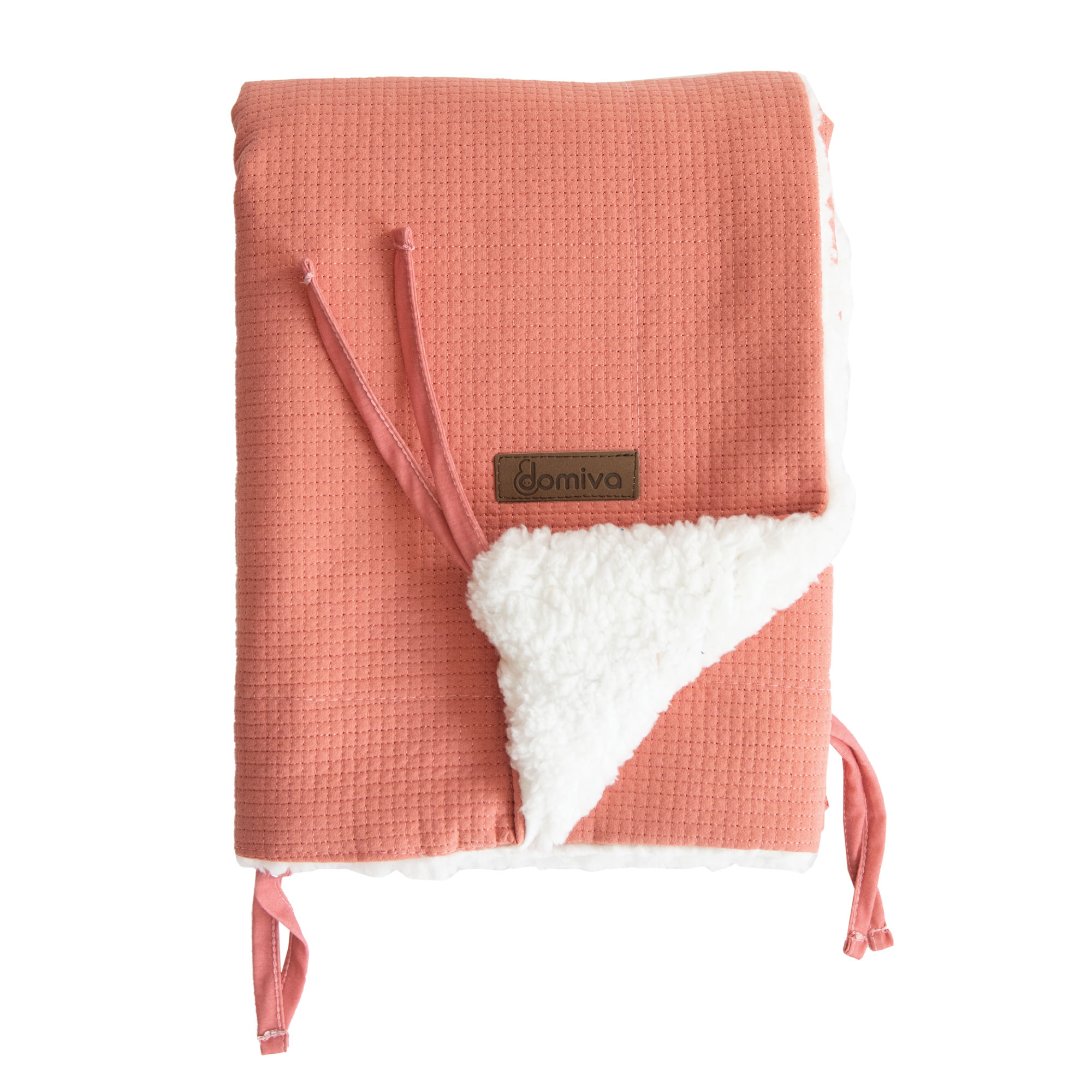 Domiva Couverture nomade fluffy Terracotta