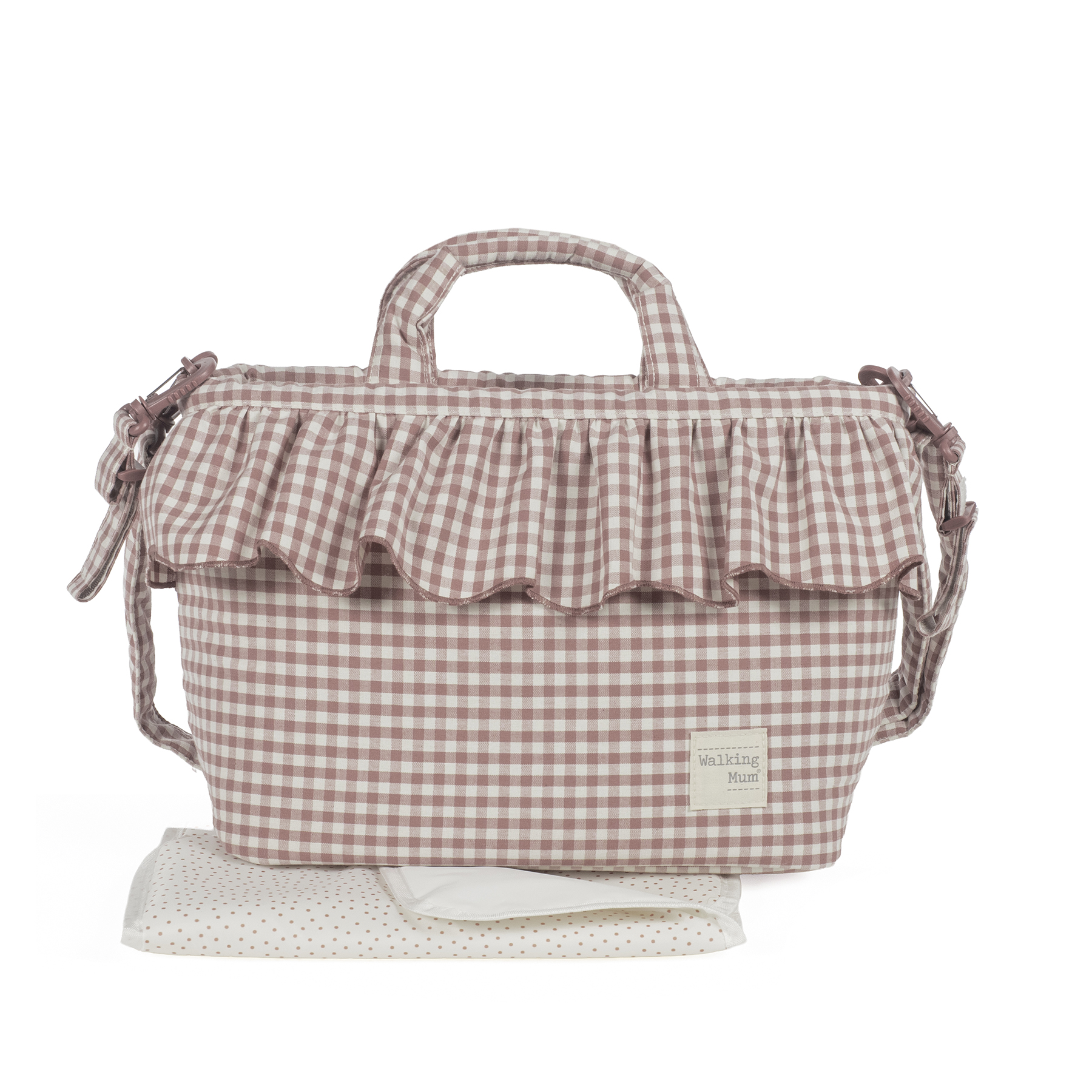 Walking Mum Sac à Langer Praliné Vichy Moka