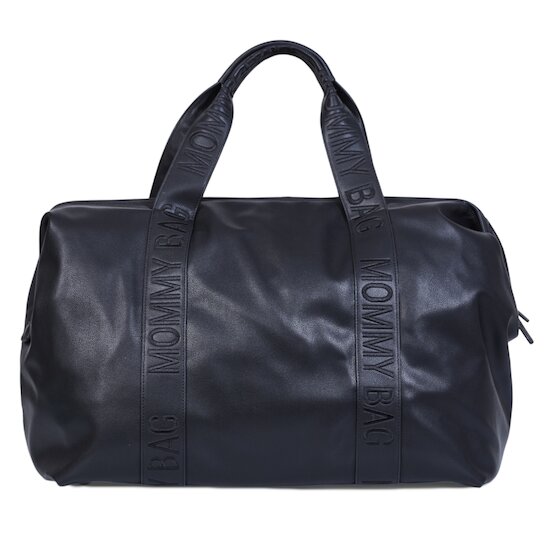 Childhome Sac à langer Mommy Bag Simili Cuir Black