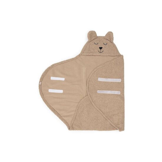 Jollein Couverture portefeuille bear boucle Biscuit