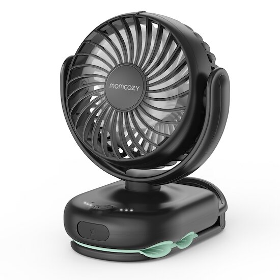 Momcozy Ventilateur à clip pour poussette Noir