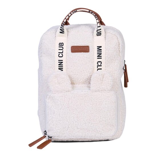Childhome Sac à dos enfant Mini Club Signature Teddy Off White