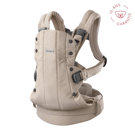 BabyBjörn Porte-bébé harmony mélange tissé chiné Beige Clair