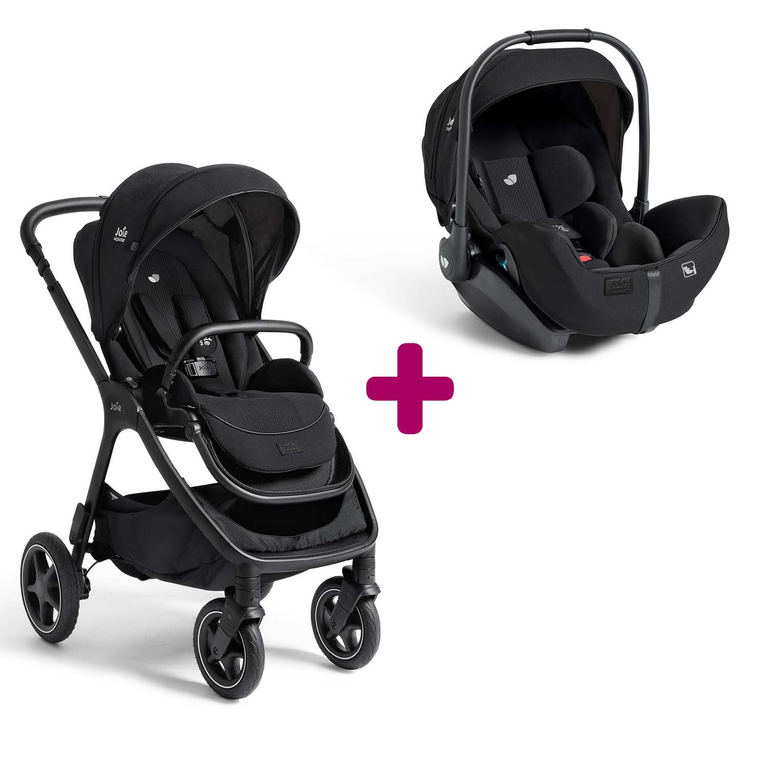 Joie Pack poussette duo Finiti Eclipse + coque I-Level Pro Eclipse Unique
