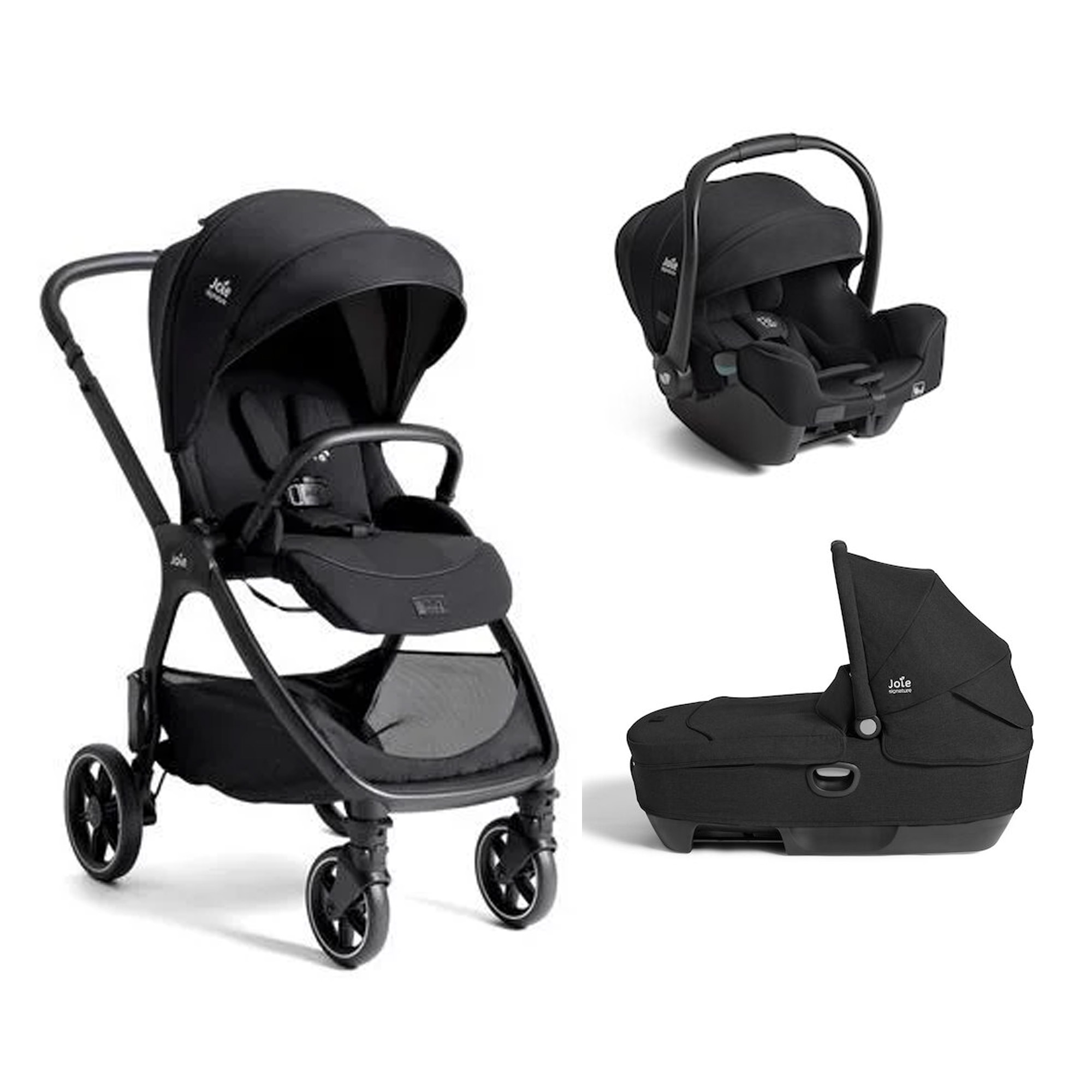 Joie Pack poussette trio Valora Eclipse + coque i-starter + nacelle calmi Unique