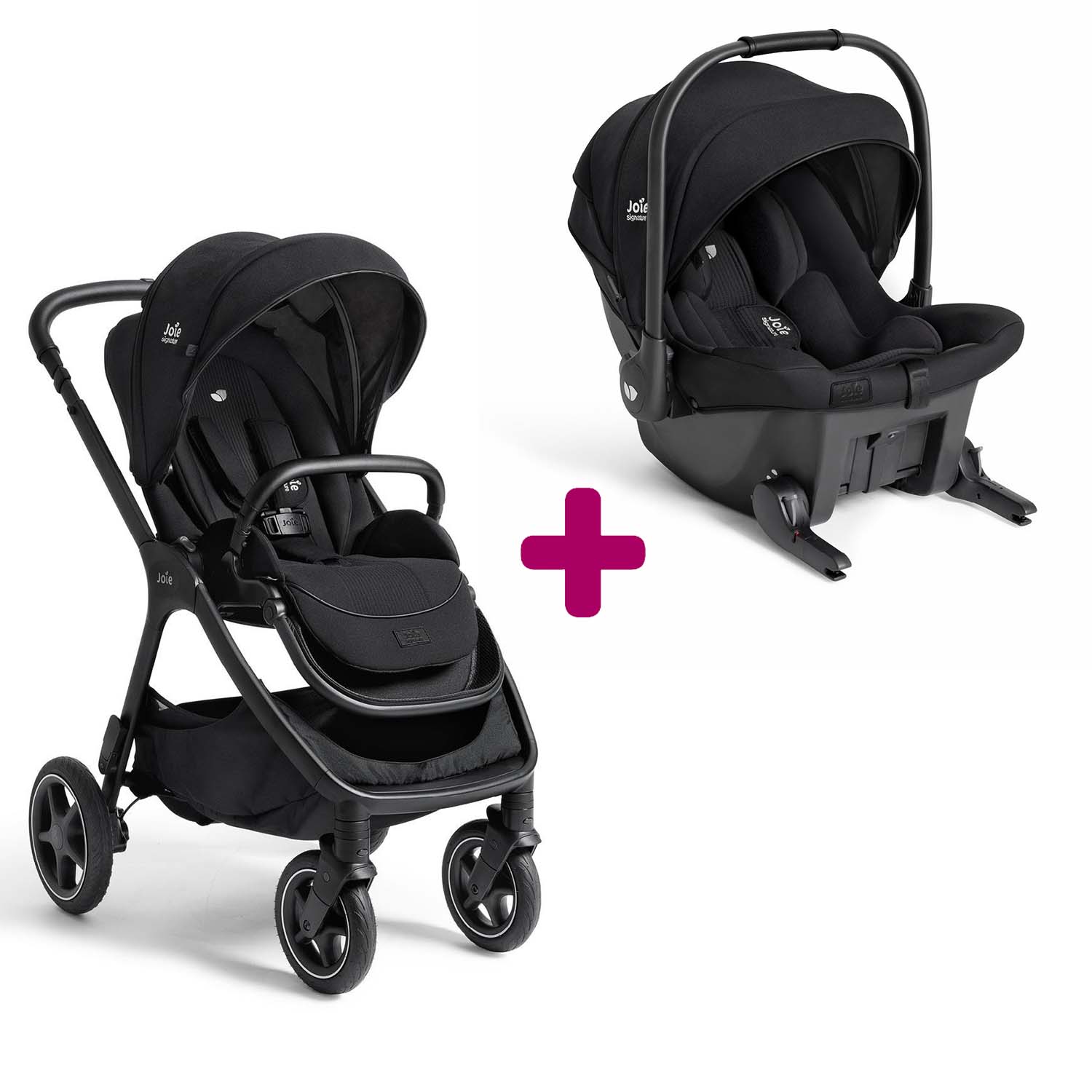 Joie Pack poussette duo Finiti Eclipse + coque Sprint Eclipse Unique