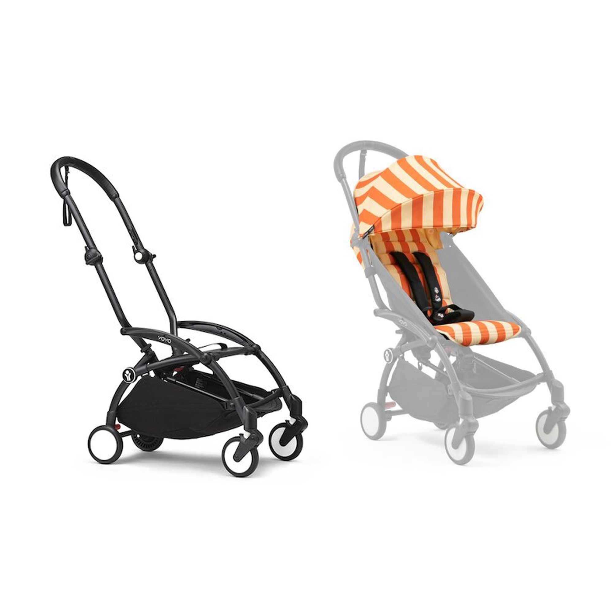 Stokke Poussette YOYO 3 Pack 6+ Riviera Capri Cadre Noir Unique