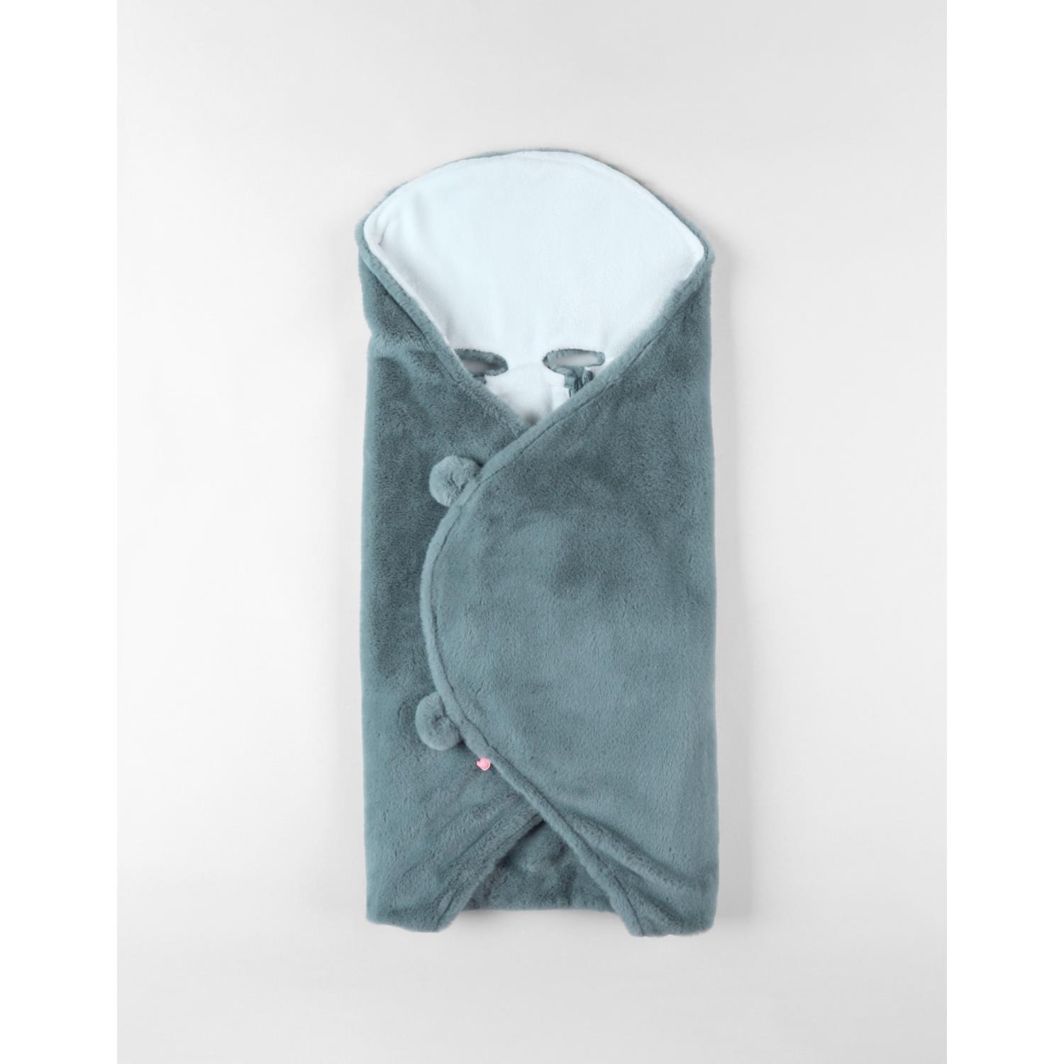Noukie's Couverture promenade fausse fourrure M&M24 Bleu
