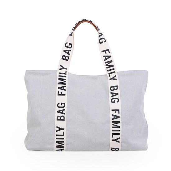 Childhome Sac à langer Family Bag signature canvas Écru