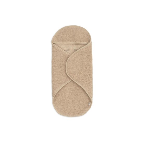 Jollein Couverture Bébé Portefeuille Sherpa Laine Mérinos Natural