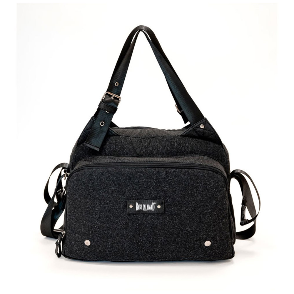 Baby on board SAC A LANGER TITOU Noir Chine