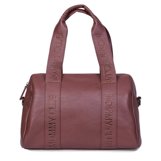 Childhome Sac à langer Mommy Club Simili Cuir Dark Brown