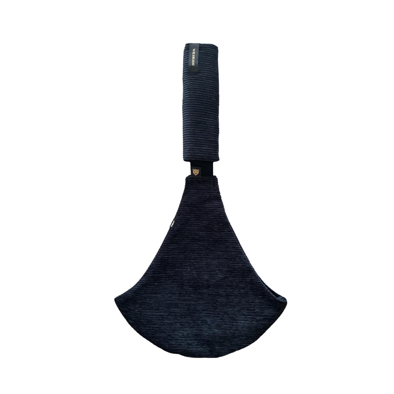 WILDRIDE Porte Enfant velours Black Rib
