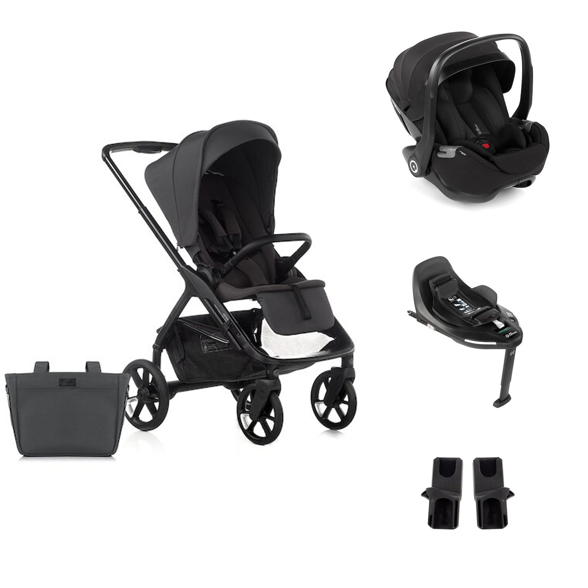 Jané Pack Poussette duo Keep avec coque Kombibaby cloud et base pivotante Unique