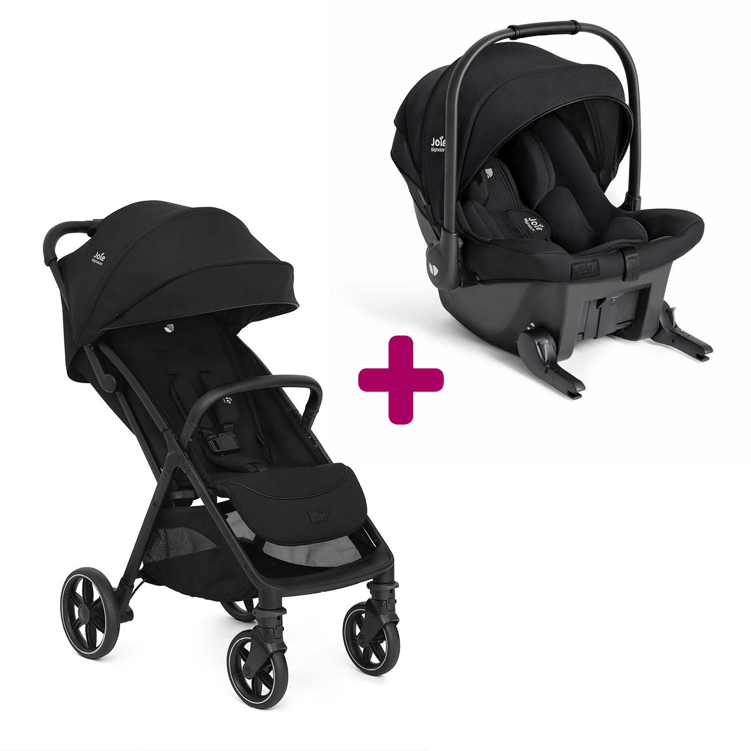 Joie Pack poussette duo Parcel Lx Eclipse + coque Sprint Eclipse Unique