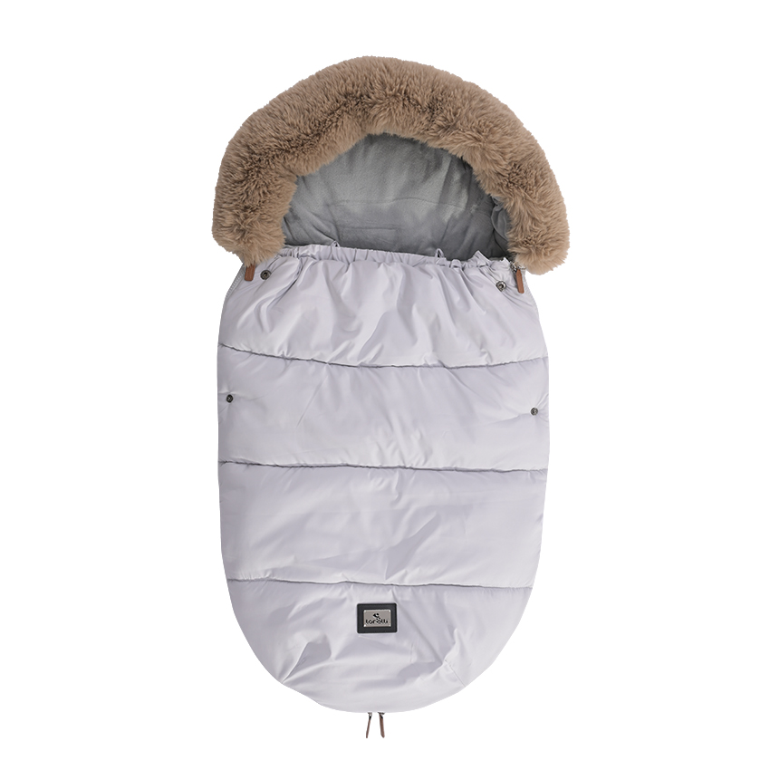 Lorelli Chancelière luxe fourrure Gris