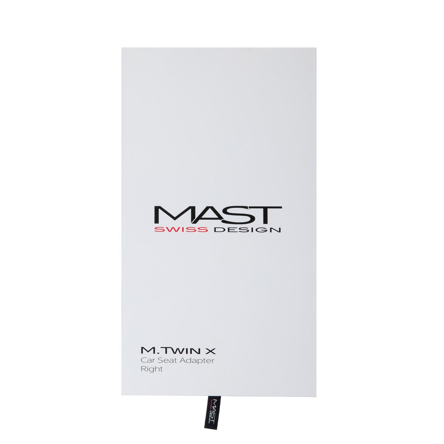 Mast swiss design Adaptateur droit siege auto M.twin x Noir