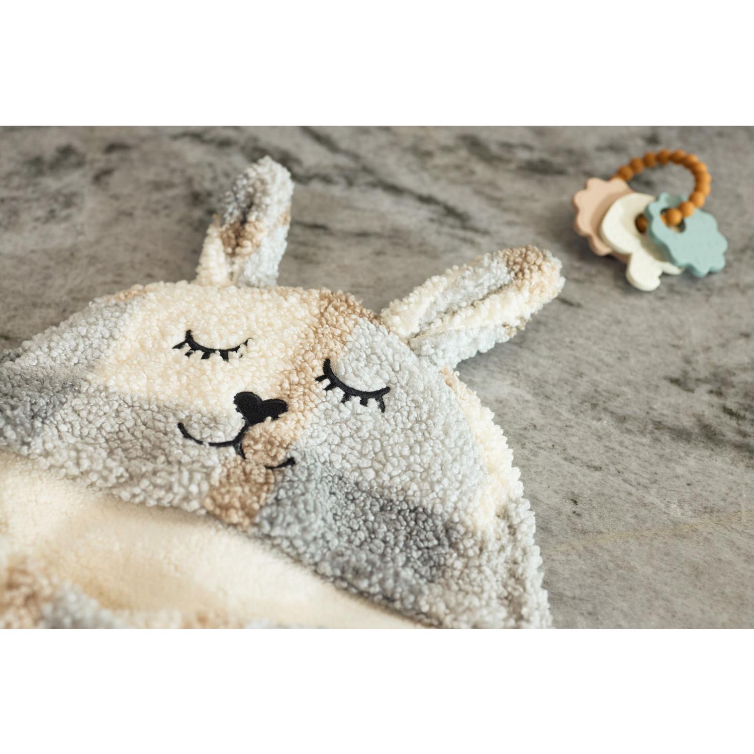 Jollein Couverture Portefeuille Bunny Check Boucle Multicolor