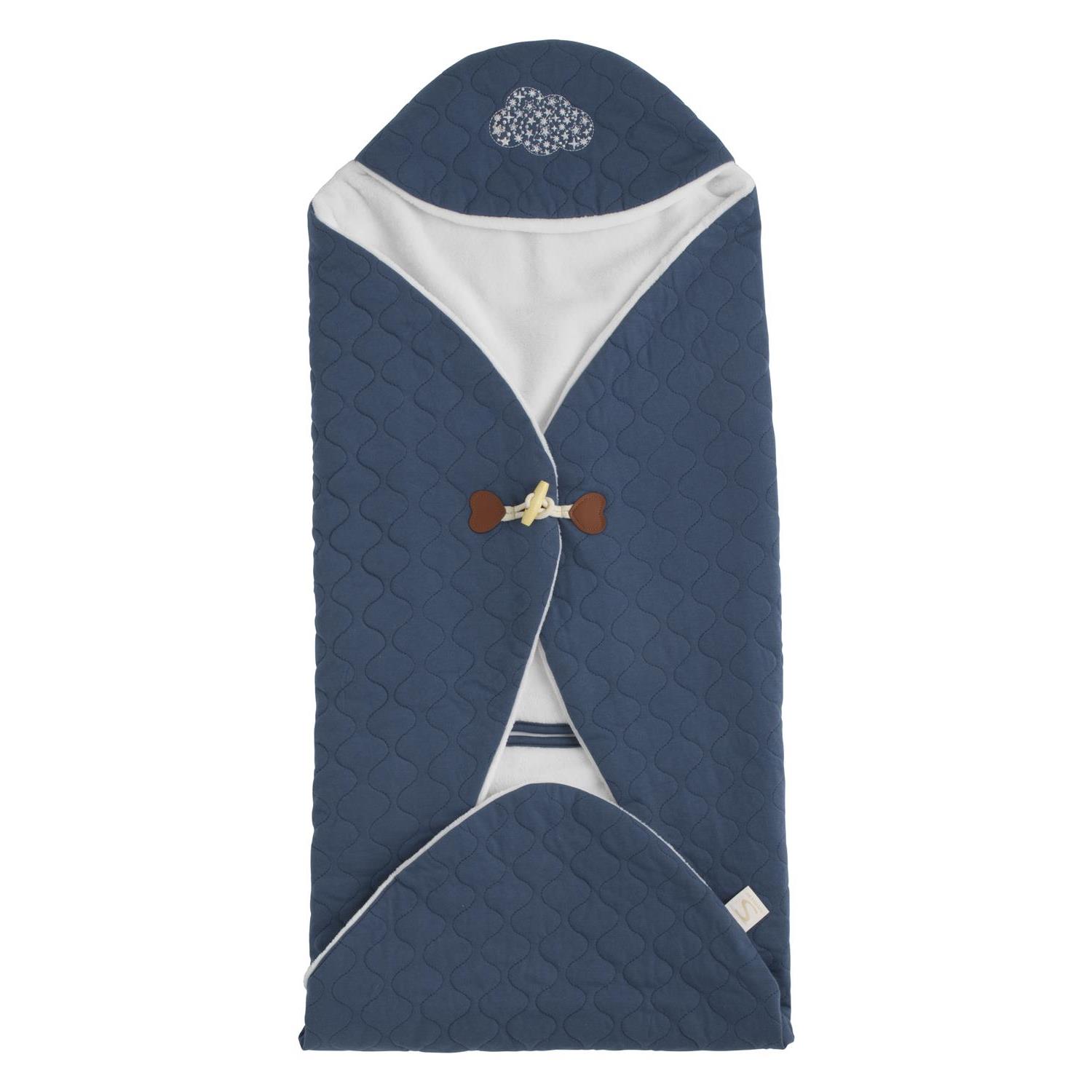 Sauthon Couverture Nomade Petit Nuage Bleu Orage