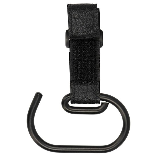 Dooky Lot de 2 grands crochets pour poussette Noir