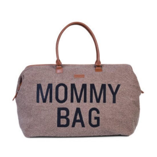 Childhome Sac à langer Mommy Bag Teddy Soft Brown