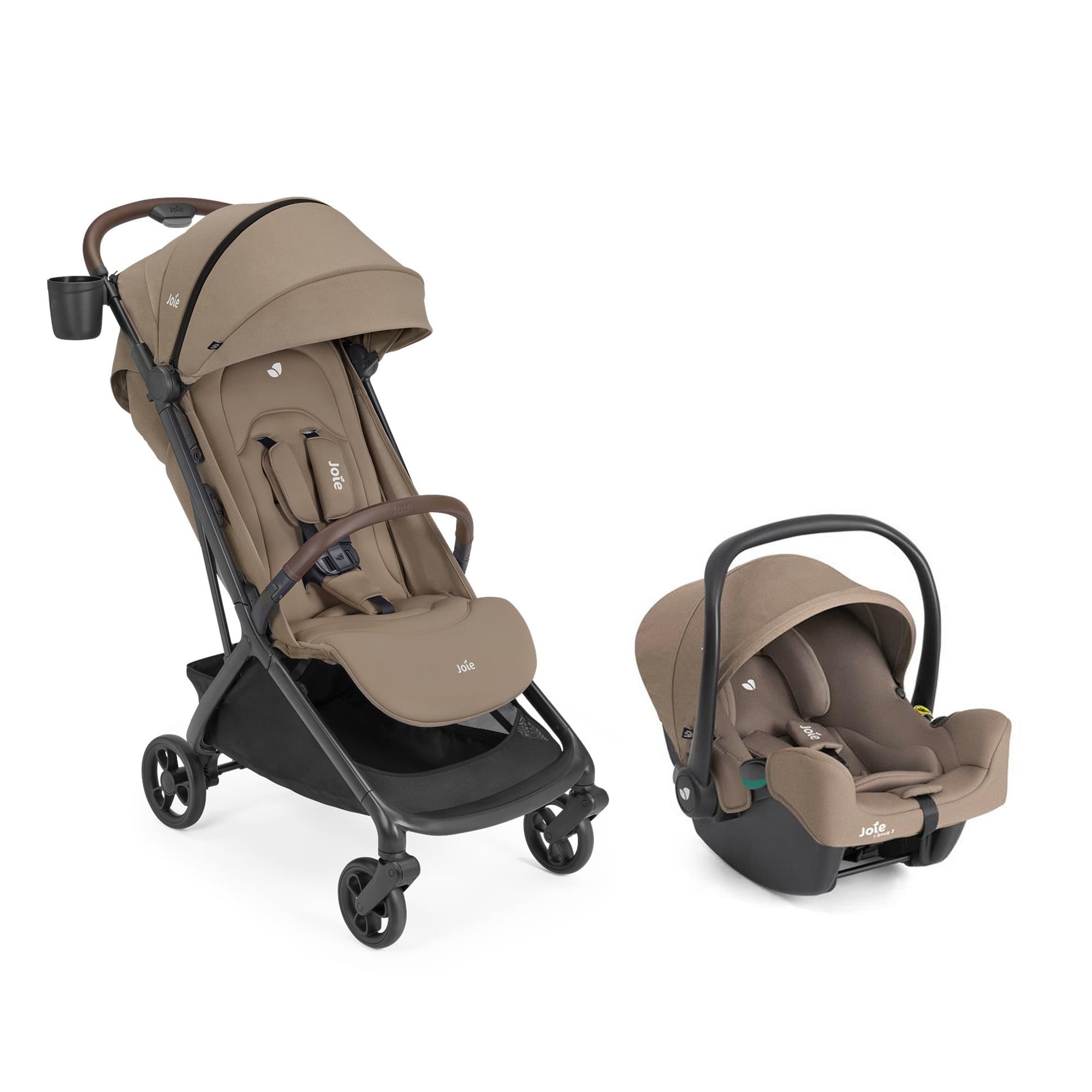 Joie Pack Poussette JOIE Porto Cashew + Coque i-Snug 2 Cashew Unique