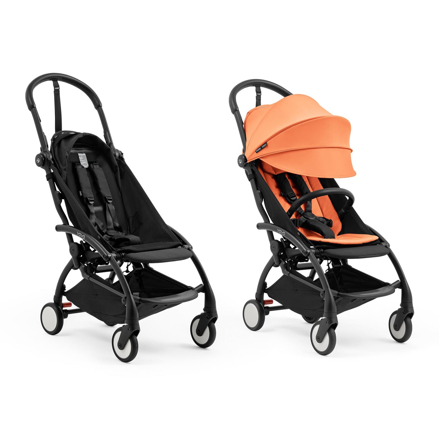 Stokke Pack Nouvelle Poussette YOYO 5 noir et Pack 6m Peach Unique