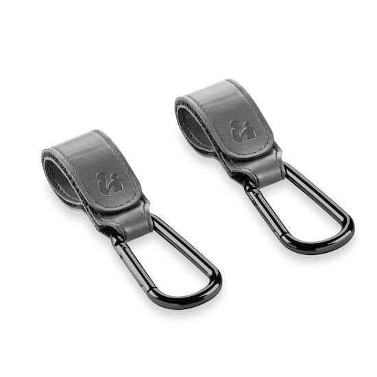 Hauck Crochets pour poussette Pushchair Hooks Grey