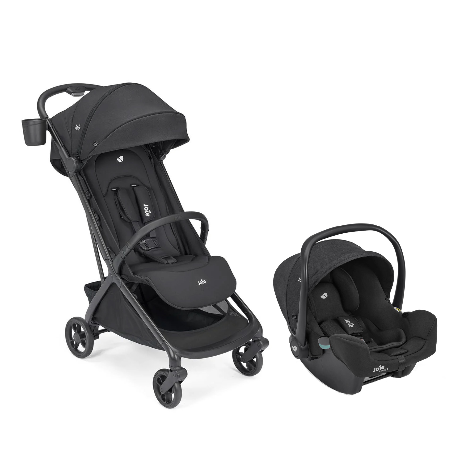 Joie Pack Poussette JOIE Porto Raven + Coque i-Snug 2 Raven Unique